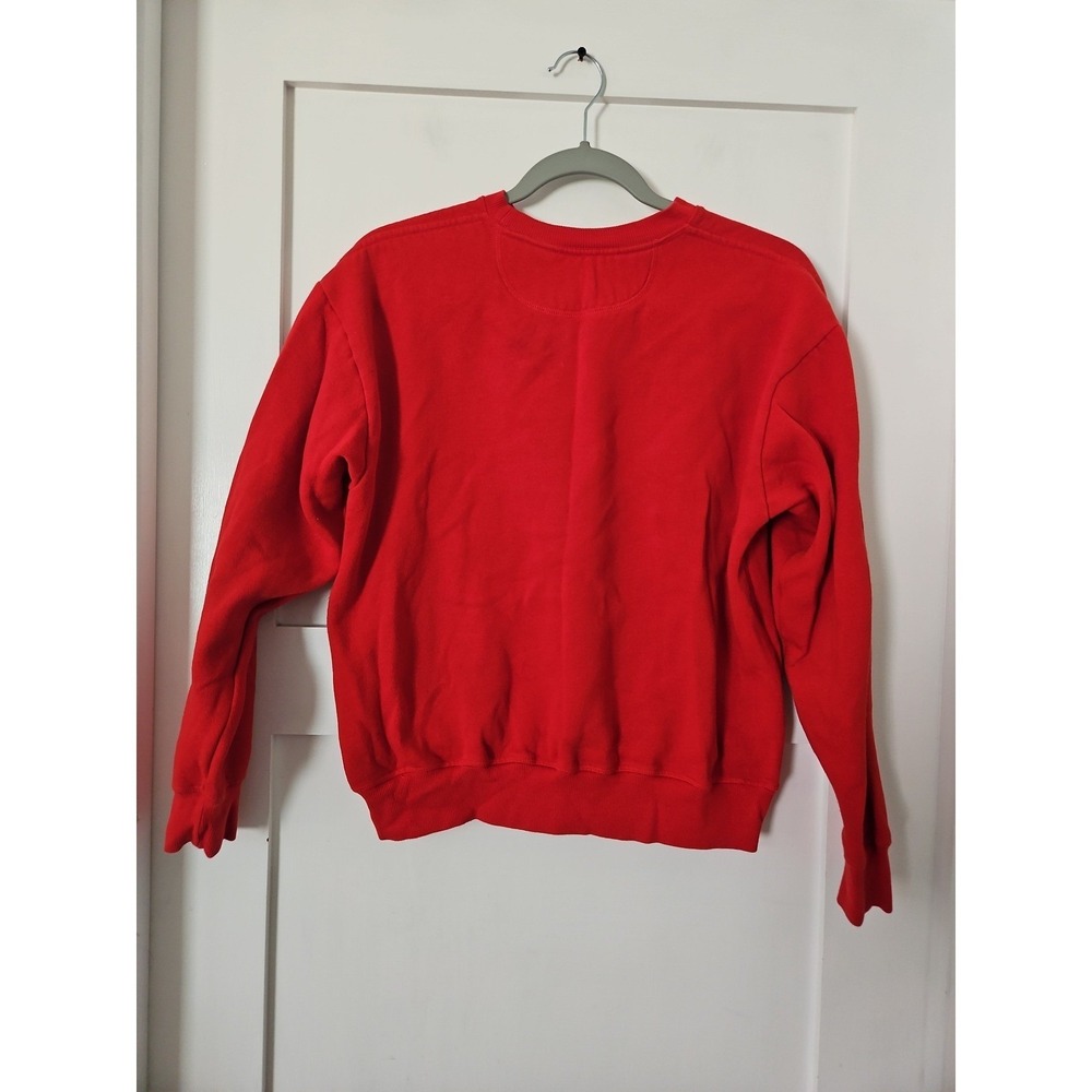 Vtg Style PINK Victoria's Secret Red Crewneck Sweater Sz S Indie Sleaze Y2K - Picture 3 of 12